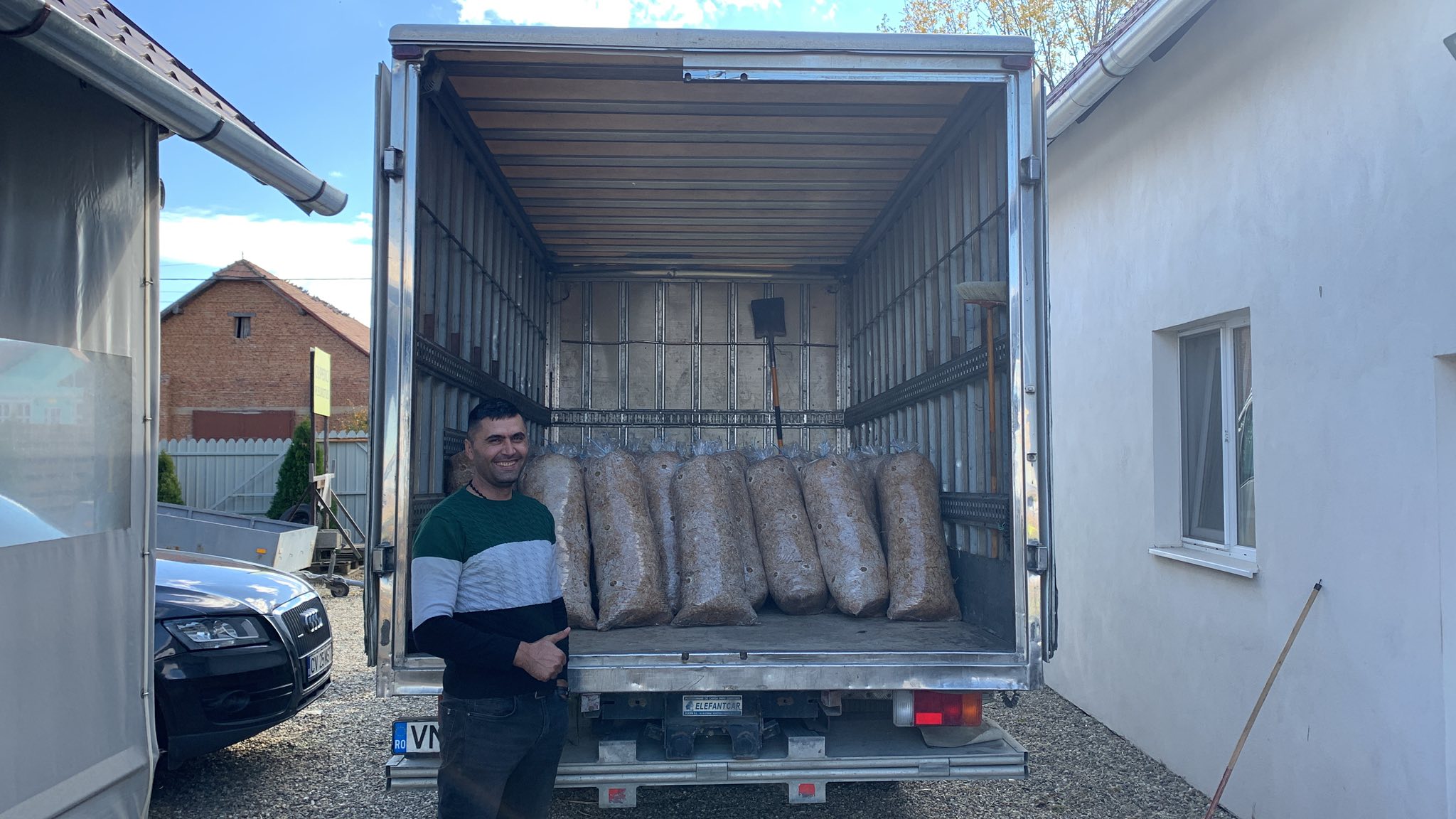 Saci de ciuperci Pleurotus Dudu